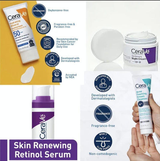4-in-1 Complete Facial Kit – Night Cream, Face Wash, Sunblock & Serum | 200ml Total (Pack of 4)
